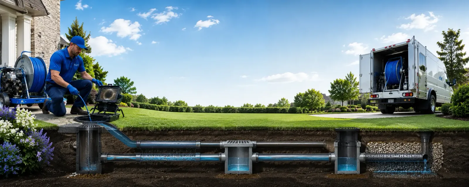 Outdoor drain cleaning information for Worthing, SD